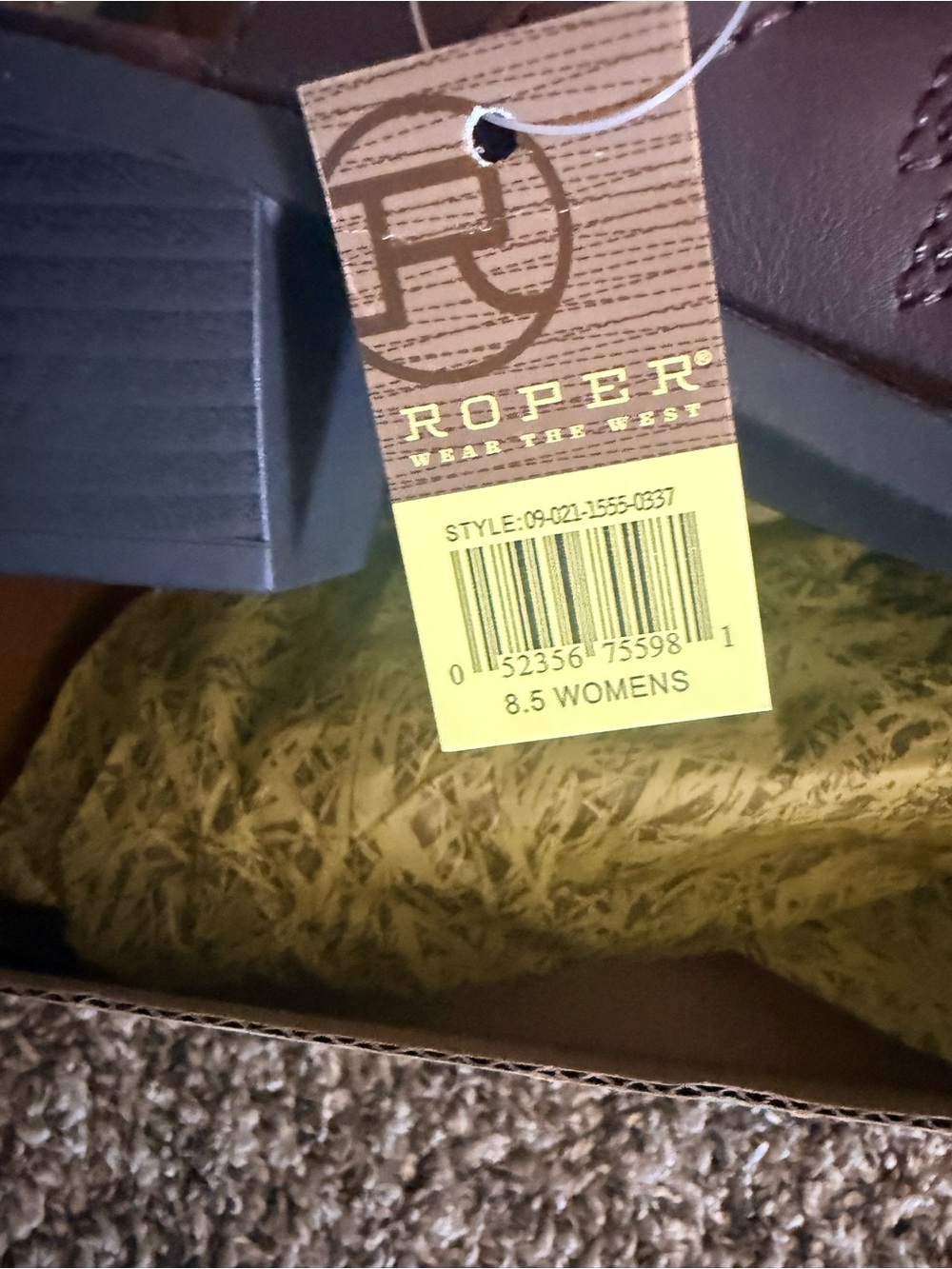 Roper Brown Western Slip-On Clog - Picture 6 of 7